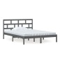 vidaXL Massivholzbett Grau 150x200 cm vidaXL Massivholzbett Grau 150x200 cm