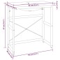 vidaXL Badezimmer-Waschtischgestell mit Waschbecken Schwarz Eisen vidaXL Badezimmer-Waschtischgestell mit Waschbecken Schwarz Eisen