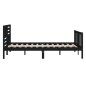 vidaXL Massivholzbett Schwarz 120x200 cm vidaXL Massivholzbett Schwarz 120x200 cm