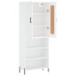 Highboard Weiß 69,5x34x180 cm Holzwerkstoff Highboard Weiß 69,5x34x180 cm Holzwerkstoff
