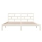 vidaXL Massivholzbett Weiß Kiefer 140x190 cm vidaXL Massivholzbett Weiß Kiefer 140x190 cm