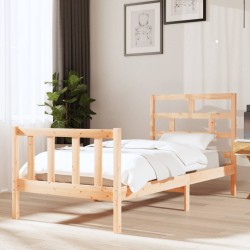 vidaXL Massivholzbett Kiefer 90x190 cm