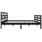 vidaXL Massivholzbett Schwarz 120x190 cm vidaXL Massivholzbett Schwarz 120x190 cm