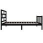 vidaXL Massivholzbett Schwarz Kiefer 100x200 cm vidaXL Massivholzbett Schwarz Kiefer 100x200 cm
