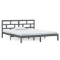 vidaXL Massivholzbett Grau 135x190 cm vidaXL Massivholzbett Grau 135x190 cm