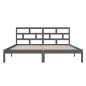 vidaXL Massivholzbett Grau 135x190 cm vidaXL Massivholzbett Grau 135x190 cm