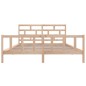 vidaXL Massivholzbett Kiefer 200x200 cm vidaXL Massivholzbett Kiefer 200x200 cm