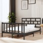 vidaXL Massivholzbett Grau Kiefer 140x190 cm vidaXL Massivholzbett Grau Kiefer 140x190 cm