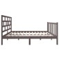 vidaXL Massivholzbett Grau Kiefer 140x190 cm vidaXL Massivholzbett Grau Kiefer 140x190 cm