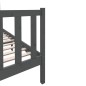 vidaXL Massivholzbett Grau Kiefer 140x190 cm vidaXL Massivholzbett Grau Kiefer 140x190 cm