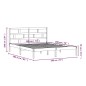 vidaXL Massivholzbett Honigbraun 180x200 cm vidaXL Massivholzbett Honigbraun 180x200 cm