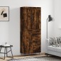 Highboard Räuchereiche 69,5x34x180 cm Holzwerkstoff Highboard Räuchereiche 69,5x34x180 cm Holzwerkstoff