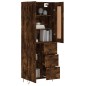 Highboard Räuchereiche 69,5x34x180 cm Holzwerkstoff Highboard Räuchereiche 69,5x34x180 cm Holzwerkstoff