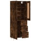 Highboard Räuchereiche 69,5x34x180 cm Holzwerkstoff Highboard Räuchereiche 69,5x34x180 cm Holzwerkstoff