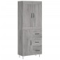 Highboard Grau Sonoma 69,5x34x180 cm Holzwerkstoff Highboard Grau Sonoma 69,5x34x180 cm Holzwerkstoff