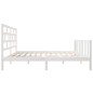 vidaXL Massivholzbett Weiß 160x200 cm vidaXL Massivholzbett Weiß 160x200 cm