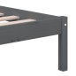 vidaXL Massivholzbett Grau 120x190 cm vidaXL Massivholzbett Grau 120x190 cm
