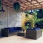 vidaXL 6-tlg. Garten-Lounge-Set mit Kissen Poly Rattan Grau vidaXL 6-tlg. Garten-Lounge-Set mit Kissen Poly Rattan Grau