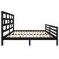 vidaXL Massivholzbett Schwarz 180x200 cm vidaXL Massivholzbett Schwarz 180x200 cm