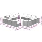 vidaXL 12-tlg. Garten-Lounge-Set mit Kissen Poly Rattan Schwarz vidaXL 12-tlg. Garten-Lounge-Set mit Kissen Poly Rattan Schwarz