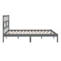 vidaXL Massivholzbett Grau Kiefer 200x200 cm vidaXL Massivholzbett Grau Kiefer 200x200 cm