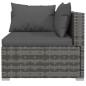 vidaXL 8-tlg. Garten-Lounge-Set mit Kissen Poly Rattan Grau vidaXL 8-tlg. Garten-Lounge-Set mit Kissen Poly Rattan Grau