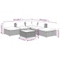 vidaXL 6-tlg. Garten-Lounge-Set mit Kissen Poly Rattan Schwarz vidaXL 6-tlg. Garten-Lounge-Set mit Kissen Poly Rattan Schwarz