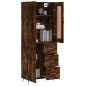 Highboard Räuchereiche 69,5x34x180 cm Holzwerkstoff Highboard Räuchereiche 69,5x34x180 cm Holzwerkstoff