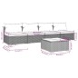 vidaXL 5-tlg. Garten-Lounge-Set mit Kissen Poly Rattan Grau vidaXL 5-tlg. Garten-Lounge-Set mit Kissen Poly Rattan Grau