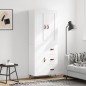 Highboard Weiß 69,5x34x180 cm Holzwerkstoff Highboard Weiß 69,5x34x180 cm Holzwerkstoff