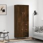 Highboard Braun Eichen-Optik 69,5x34x180 cm Holzwerkstoff Highboard Braun Eichen-Optik 69,5x34x180 cm Holzwerkstoff