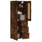 Highboard Räuchereiche 69,5x34x180 cm Holzwerkstoff Highboard Räuchereiche 69,5x34x180 cm Holzwerkstoff