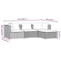 vidaXL 4-tlg. Garten-Lounge-Set mit Kissen Poly Rattan Schwarz vidaXL 4-tlg. Garten-Lounge-Set mit Kissen Poly Rattan Schwarz