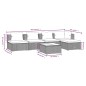 vidaXL 6-tlg. Garten-Lounge-Set mit Kissen Poly Rattan Schwarz vidaXL 6-tlg. Garten-Lounge-Set mit Kissen Poly Rattan Schwarz