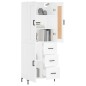 Highboard Weiß 69,5x34x180 cm Holzwerkstoff Highboard Weiß 69,5x34x180 cm Holzwerkstoff