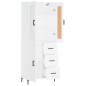 Highboard Weiß 69,5x34x180 cm Holzwerkstoff Highboard Weiß 69,5x34x180 cm Holzwerkstoff
