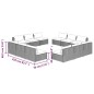 vidaXL 12-tlg. Garten-Lounge-Set mit Kissen Poly Rattan Braun vidaXL 12-tlg. Garten-Lounge-Set mit Kissen Poly Rattan Braun