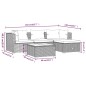 vidaXL 5-tlg. Garten-Lounge-Set mit Kissen Poly Rattan Grau vidaXL 5-tlg. Garten-Lounge-Set mit Kissen Poly Rattan Grau