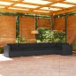 vidaXL 6-tlg. Garten-Lounge-Set mit Kissen Poly Rattan Schwarz vidaXL 6-tlg. Garten-Lounge-Set mit Kissen Poly Rattan Schwarz