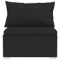vidaXL 12-tlg. Garten-Lounge-Set mit Kissen Poly Rattan Schwarz vidaXL 12-tlg. Garten-Lounge-Set mit Kissen Poly Rattan Schwarz