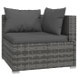 vidaXL 6-tlg. Garten-Lounge-Set mit Kissen Poly Rattan Grau vidaXL 6-tlg. Garten-Lounge-Set mit Kissen Poly Rattan Grau