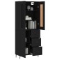 vidaXL Highboard Schwarz 69,5x34x180 cm Holzwerkstoff vidaXL Highboard Schwarz 69,5x34x180 cm Holzwerkstoff