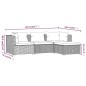 vidaXL 4-tlg. Garten-Lounge-Set mit Kissen Poly Rattan Grau vidaXL 4-tlg. Garten-Lounge-Set mit Kissen Poly Rattan Grau