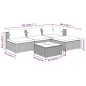 vidaXL 5-tlg. Garten-Lounge-Set mit Kissen Poly Rattan Braun vidaXL 5-tlg. Garten-Lounge-Set mit Kissen Poly Rattan Braun