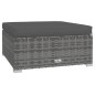 vidaXL 6-tlg. Garten-Lounge-Set mit Kissen Poly Rattan Grau vidaXL 6-tlg. Garten-Lounge-Set mit Kissen Poly Rattan Grau
