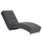 Massage Chaiselongue Grau Kunstleder Massage Chaiselongue Grau Kunstleder