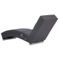Massage Chaiselongue Grau Kunstleder Massage Chaiselongue Grau Kunstleder