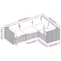 vidaXL 4-tlg. Garten-Lounge-Set mit Kissen Poly Rattan Grau vidaXL 4-tlg. Garten-Lounge-Set mit Kissen Poly Rattan Grau
