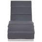 Massage Chaiselongue Grau Kunstleder Massage Chaiselongue Grau Kunstleder