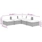vidaXL 5-tlg. Garten-Lounge-Set mit Kissen Poly Rattan Grau vidaXL 5-tlg. Garten-Lounge-Set mit Kissen Poly Rattan Grau